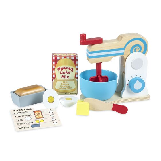 Wooden Make-a-Cake Mixer Set - Bookazine