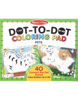 123 Dot-to-Dot Coloring Pad - Pets