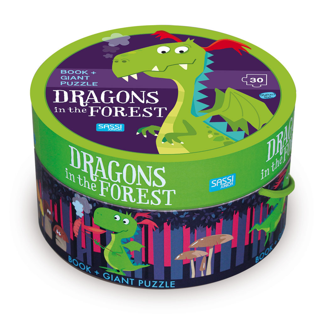 Dragons In The Forest Book + Giant Puzzles - Bookazine
