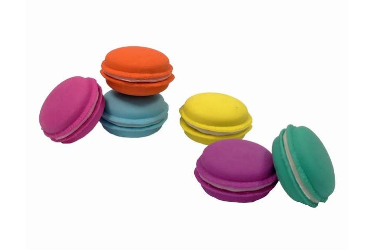 Macaroon Eraser Set Of 6 | Bookazine HK