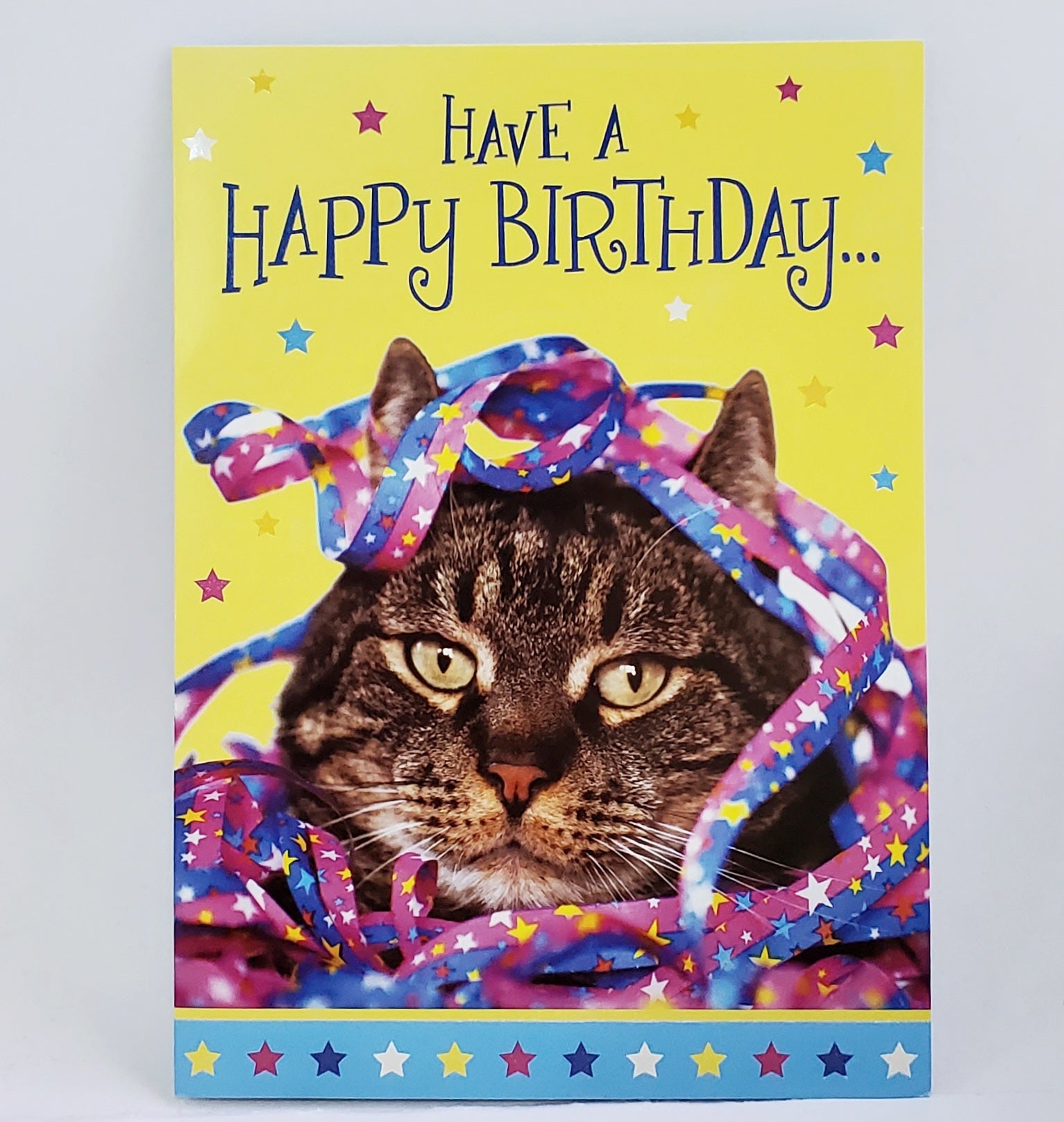 design design Cat &amp; Streamers Birthday Card bookazine