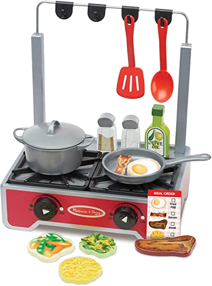 Melissa & Doug Deluxe Wooden Cooktop Set - Bookazine