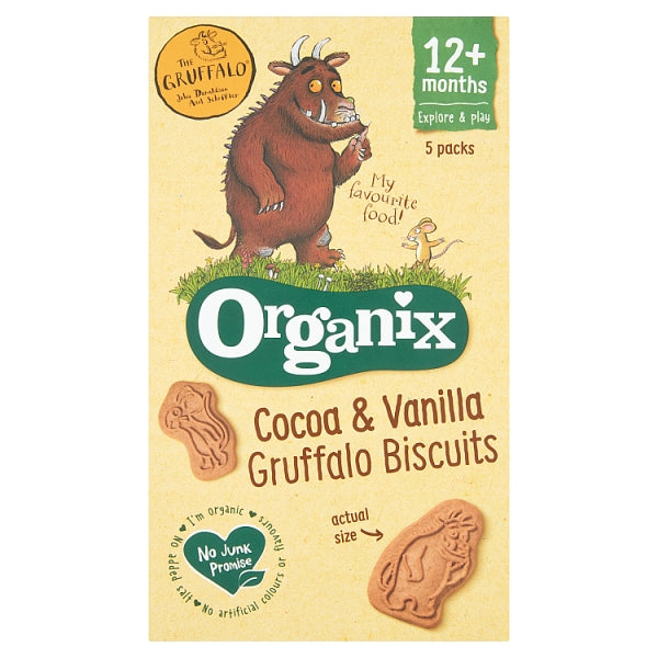 Organix - Gruffalo Cocoa &amp; Vanilla Biscuits 100G