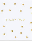 Gold Dots Thank You Notes