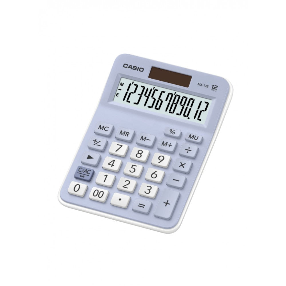 Light Blue Casio MX-12B Mini Desk Calculator Bookazine HK