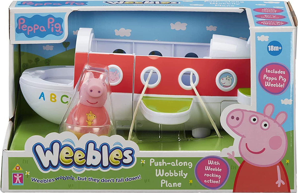 Peppa Pig Weebles Push Along Wobily Plane Bookazine HK