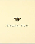 Gold Butterfly Thank You Notes