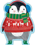 Winter Penguin Shaped Mini Puzzle