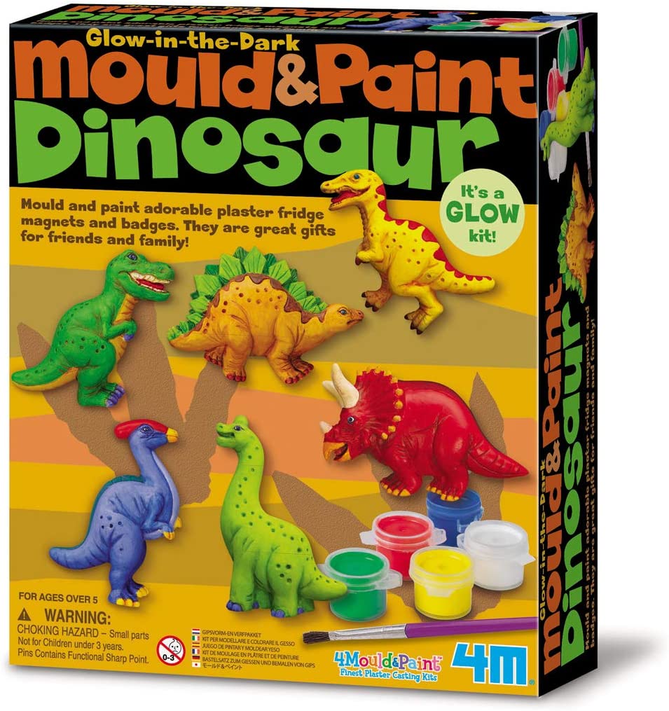Mould & Paint/Glow In The Dark Dinosaur Mould & Paint/Glow In The Dark Dinosaur