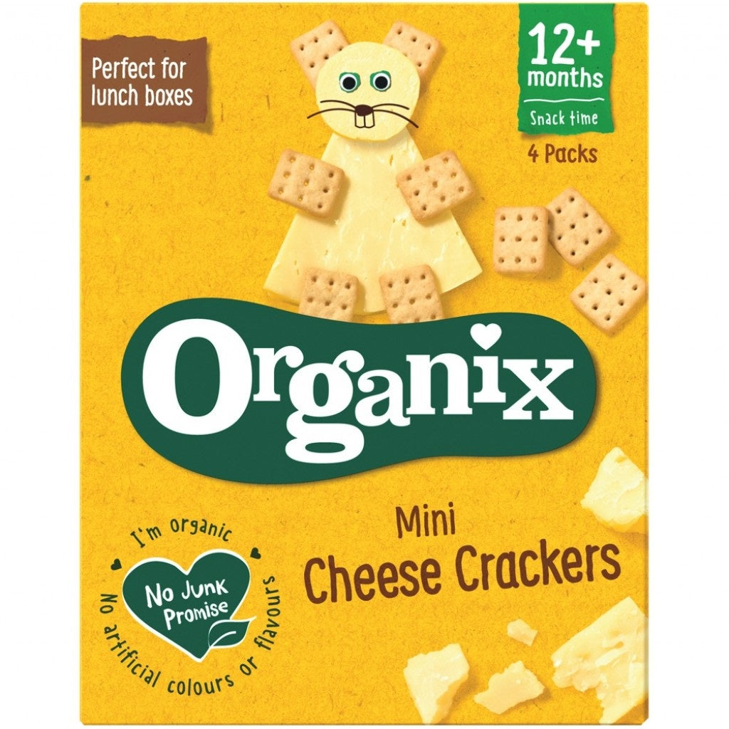 Organix - Mini Cheese Crackers 100G