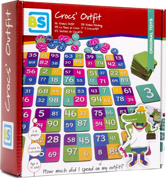 Croc's Outfit Maths Board Game