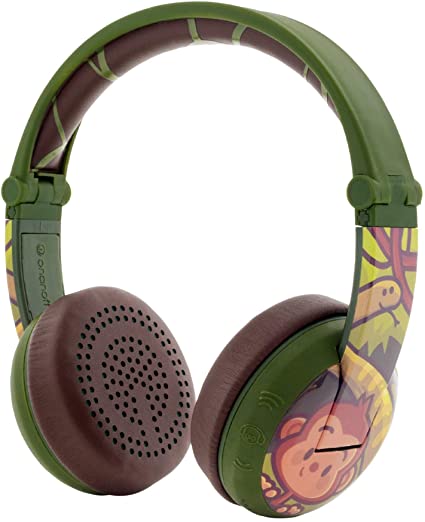 BuddyPhones Waterproof Green Volume-Limiting Kids Headphones