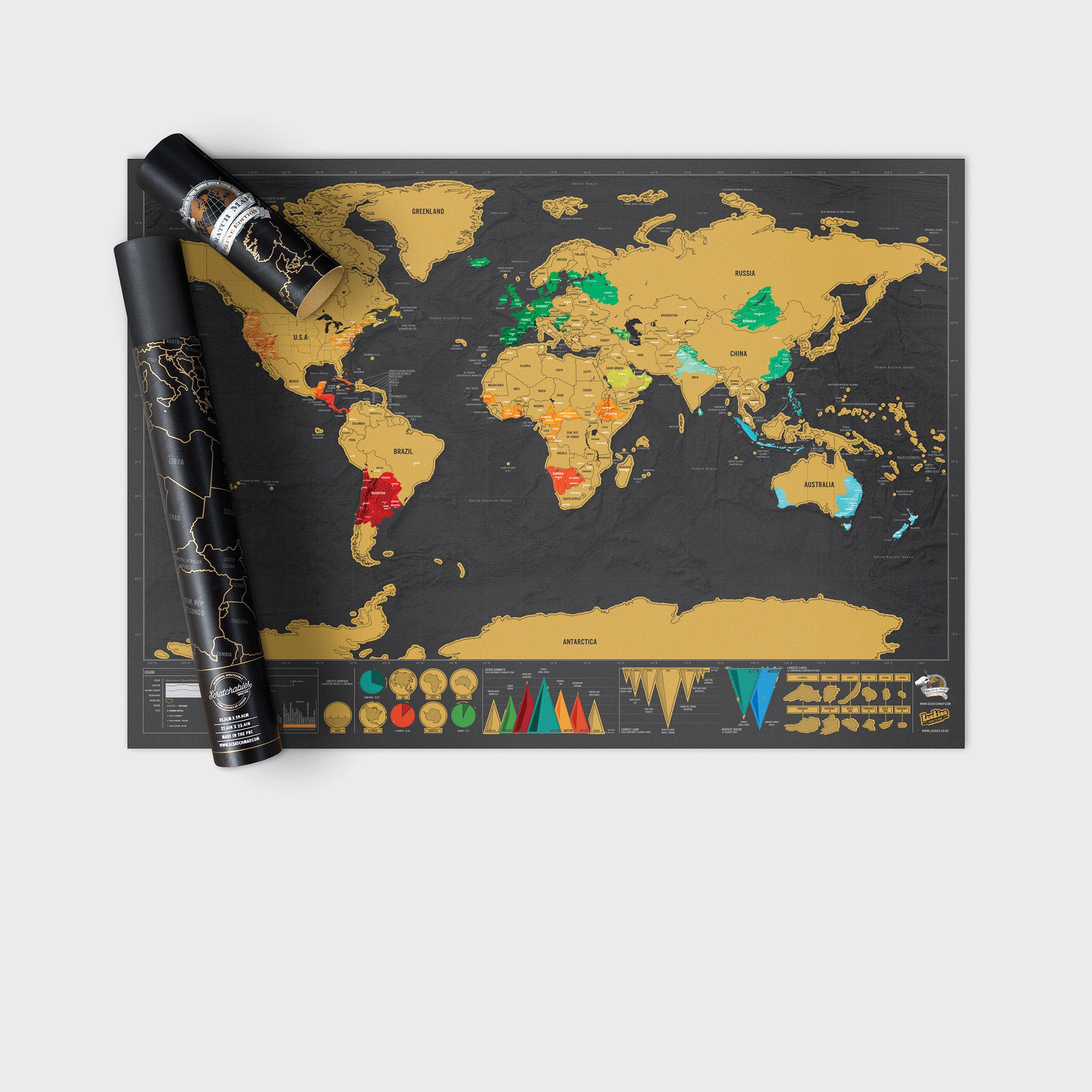 Scratch Map - Travel Deluxe Edition