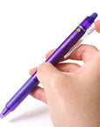 Pilot FriXion Ball Knock Retractable Gel Ink Pen - 0.7 Mm - Violet