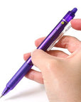Pilot FriXion Ball Knock Retractable Gel Ink Pen - 0.7 Mm - Violet