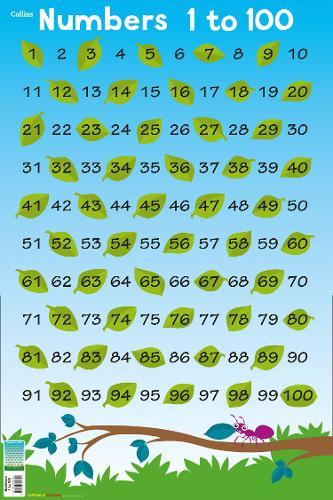 Numbers 1 - 100 (Collins Children's Poster)