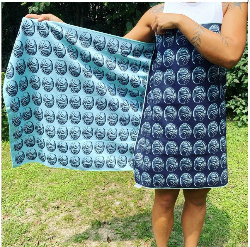 Baozi Aqua / Blue Reversible Quick-Dry Towel | Bookazine HK