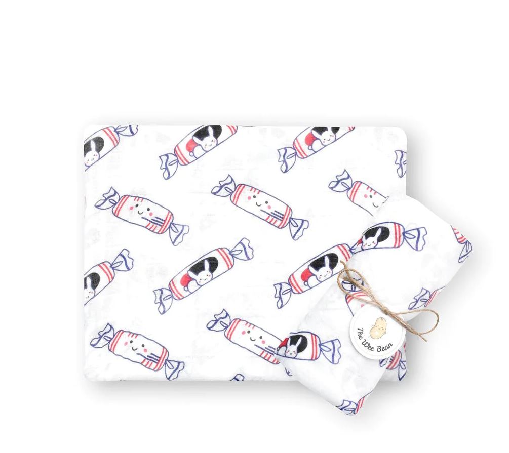 Bunny Candy Organic Swaddle Blanket | Bookazine HK
