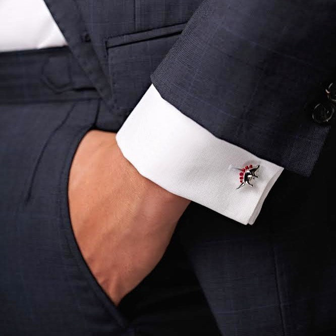 The Burgundy Dino Cufflinks | Bookazine HK
