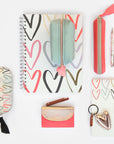 Multicolour Hearts Spiral Notebook