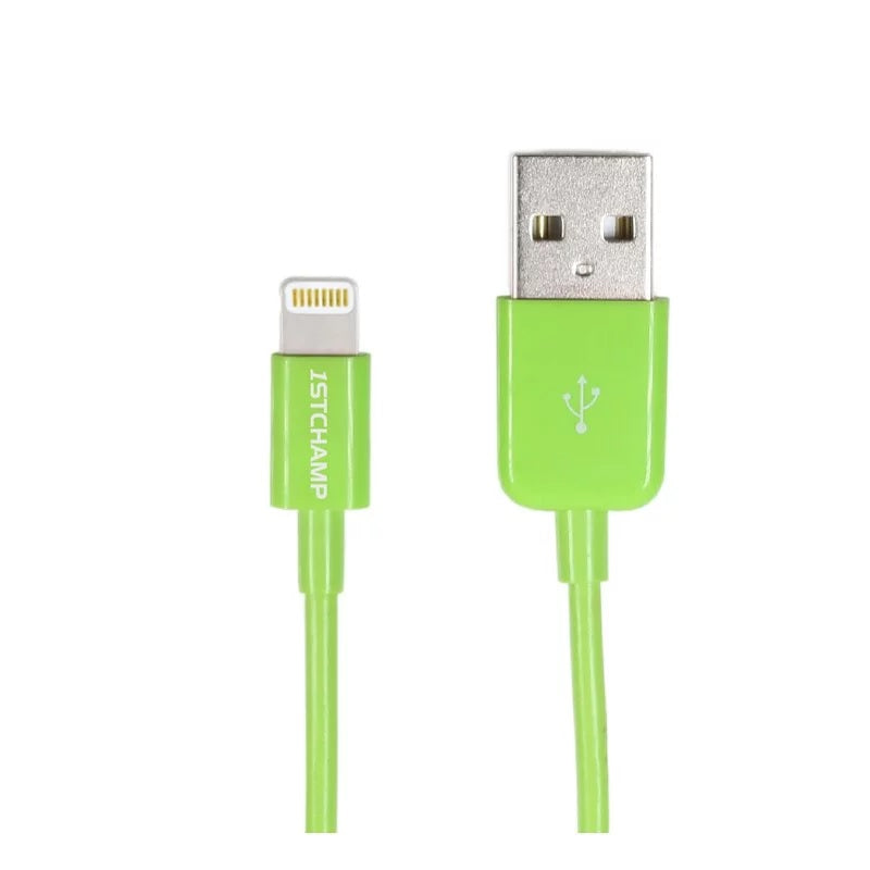 GREEN USB TO LIGHTNING (MFi), 100CM