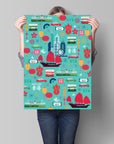 Geo HK & Coordinate Tea Towels Pack of 2 | Bookazine HK