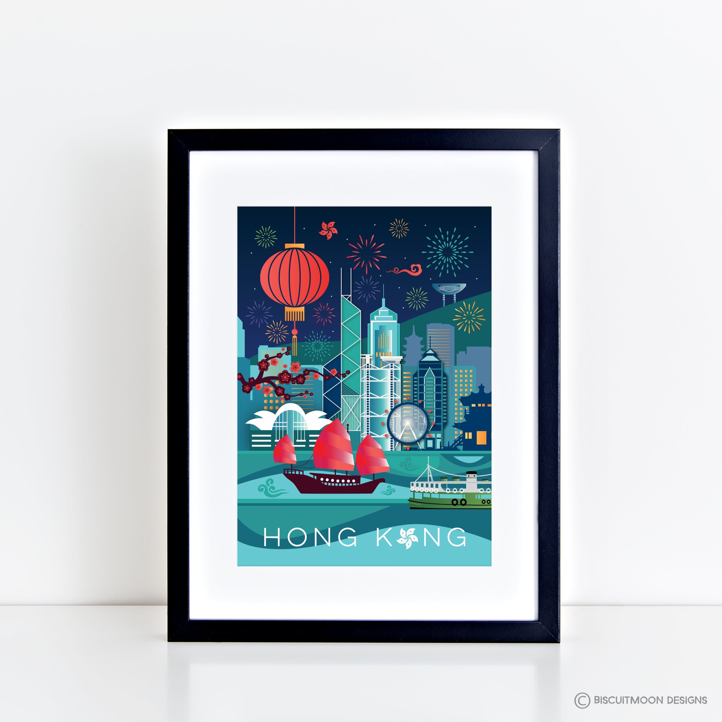 Hong Kong Geometric  Print | Bookazine HK