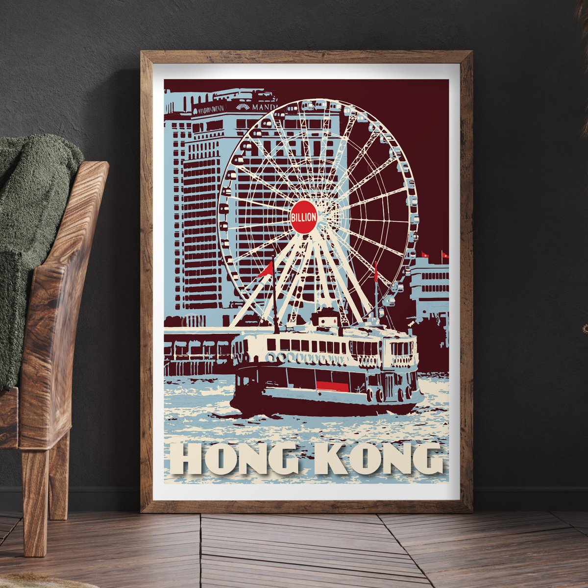 Hong Kong Star Ferry Blue Fine Art Print | Bookazine HK