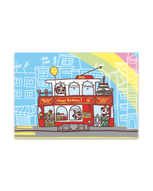 Tram Rainbow Greeting Card | Bookazine HK
