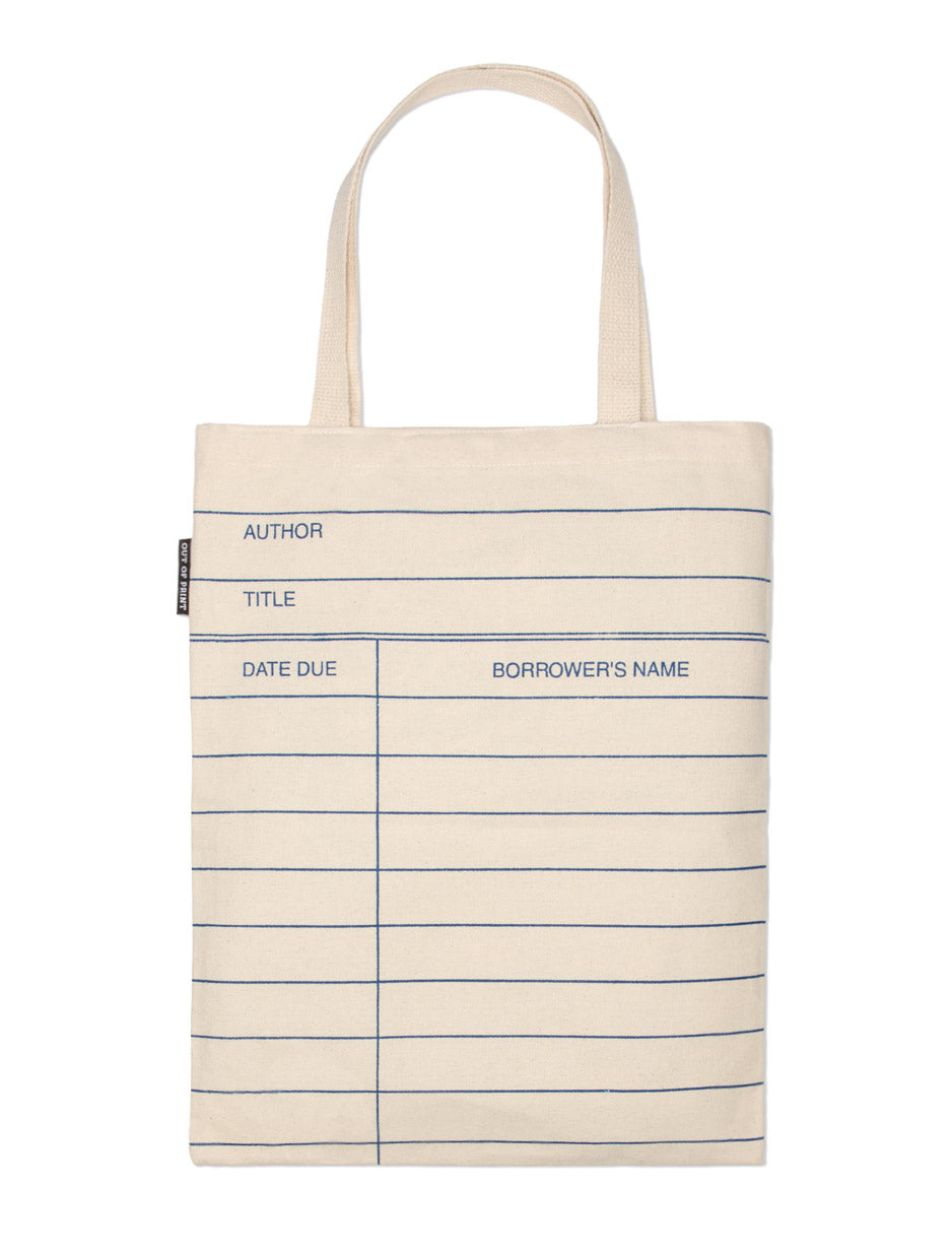 Library Card Natural Tote Bag | Bookazine HK
