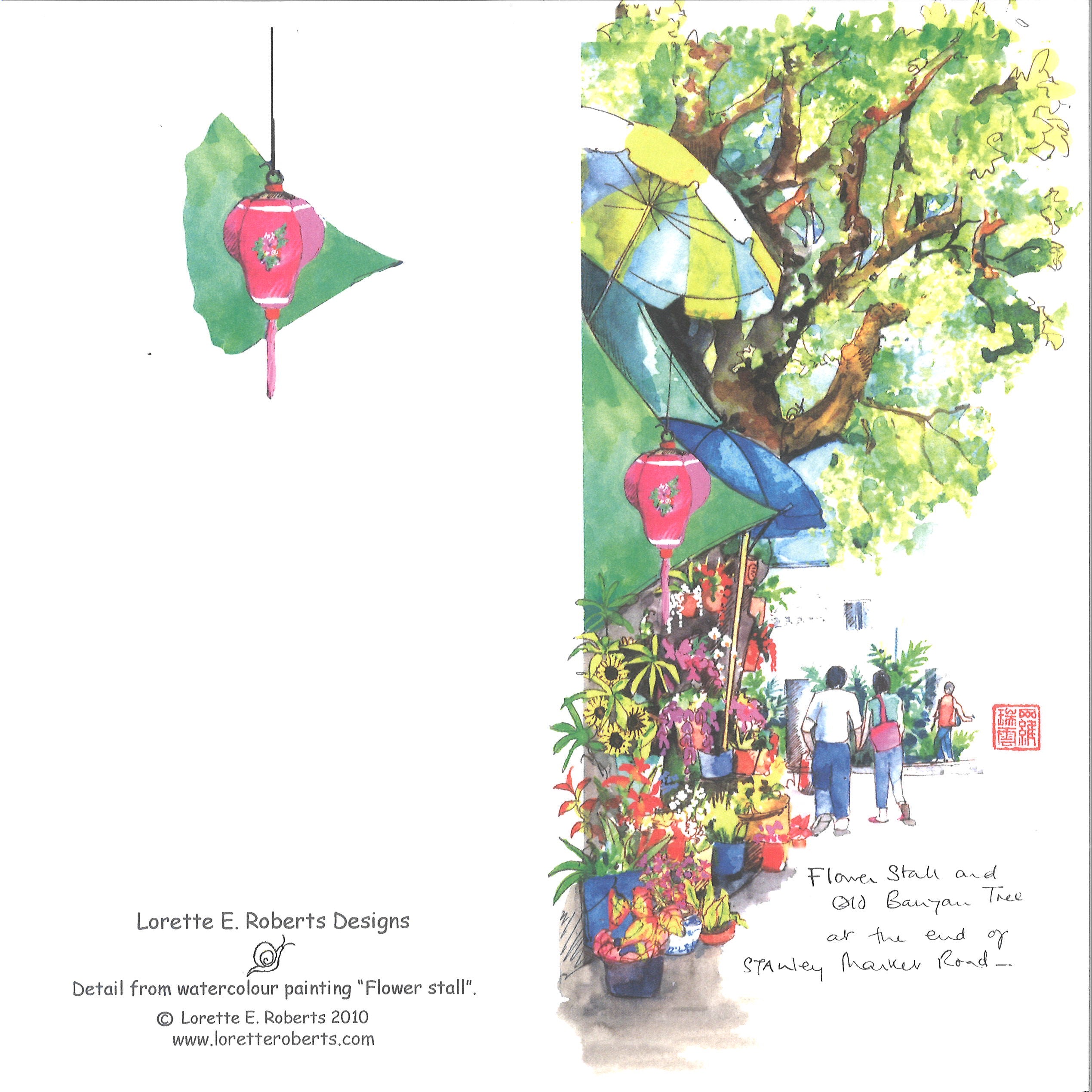 Flower Stall (Lorette E. Roberts) - Bookazine HK