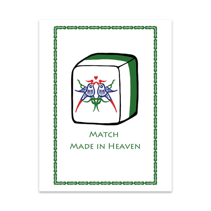 Match Made In Heaven Mahjong Greeting Card | Bookazine HK