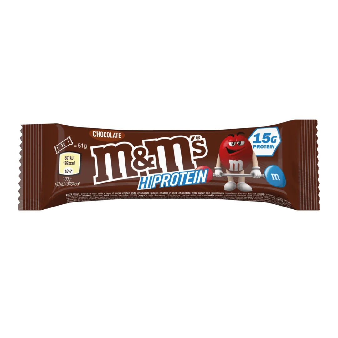 M&M HI-PROTEIN CHOCOLATE BAR 51G