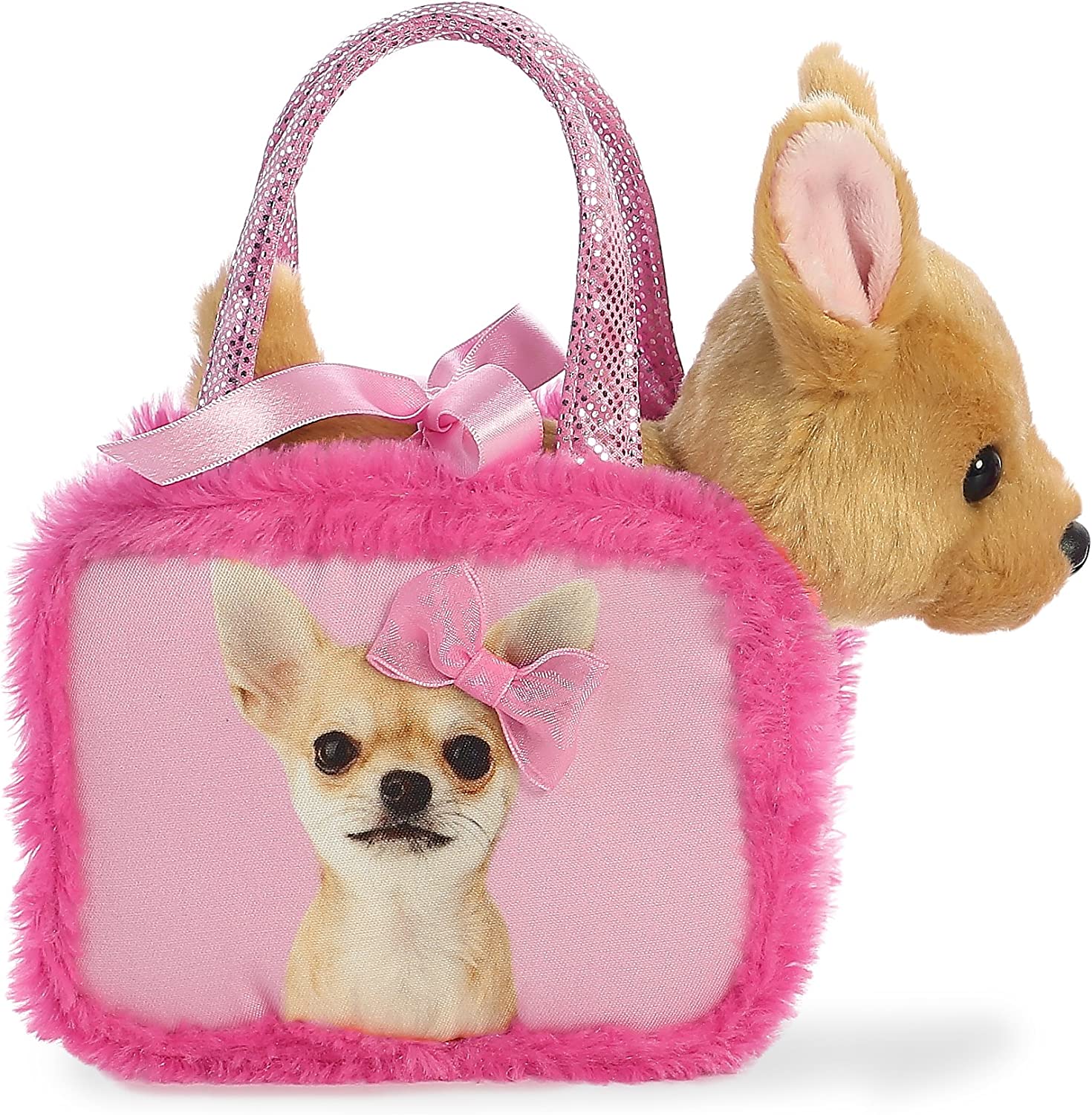 PET CARRIER PRETTY IN PINK 7 INCH