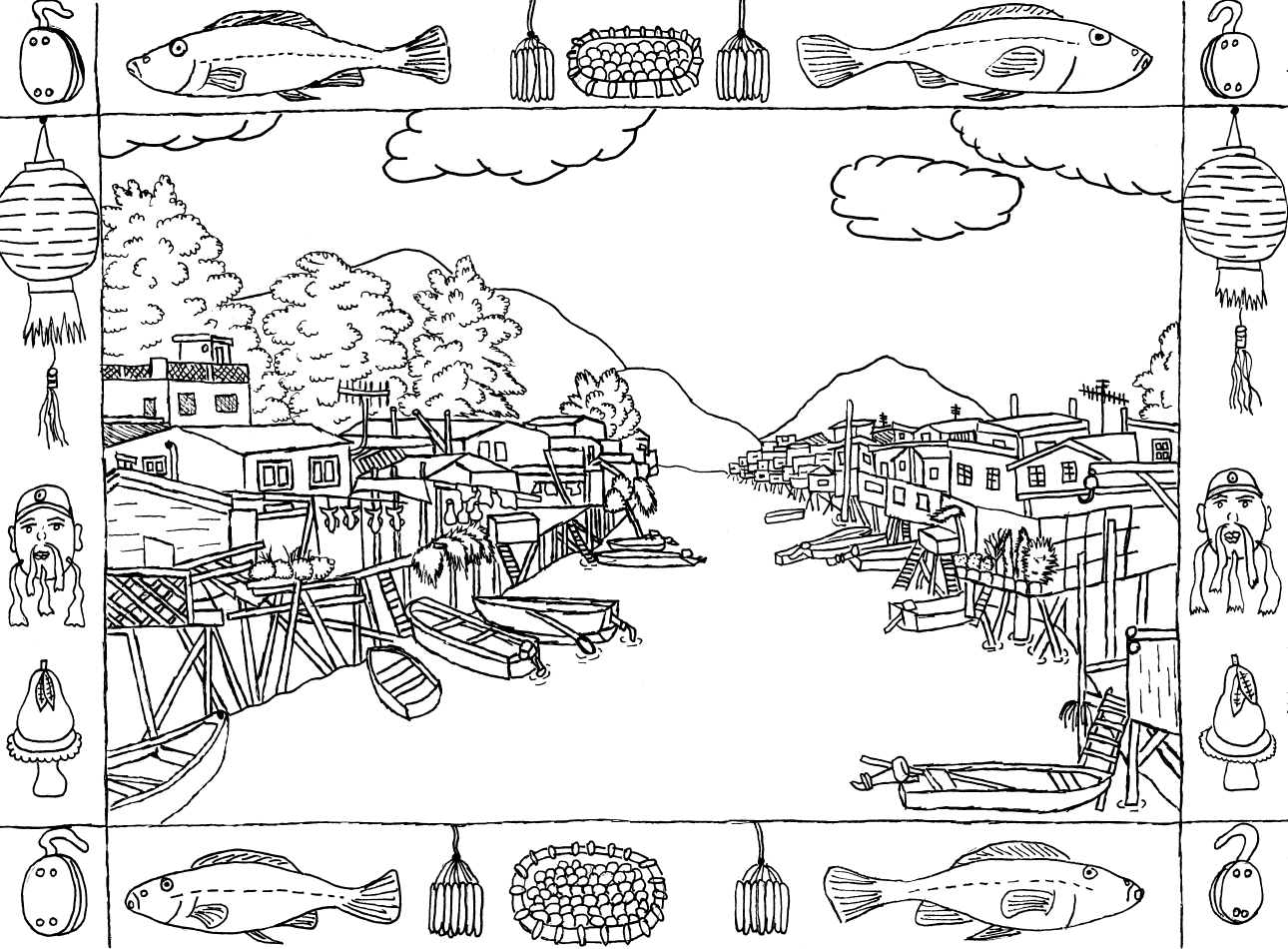 Hong Kong Coloring Book