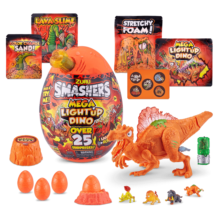 SMASHERS-EPIC EGG-SERIES 4 Mega Light-Up Dino