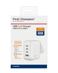 USB-C GAN CHARGER 100W w/ USB-C PD + USB-A