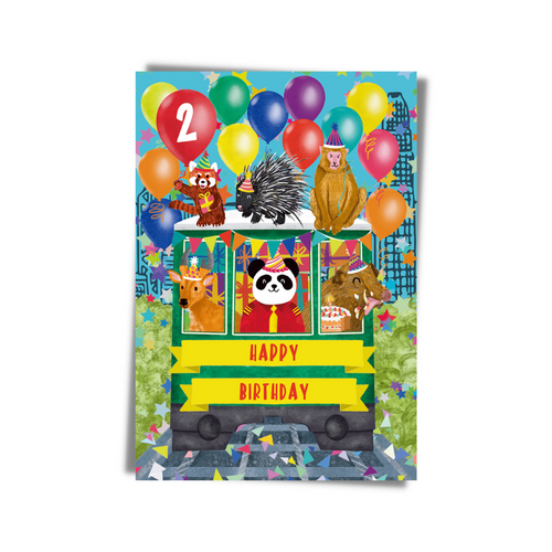 Happy Birthday Peak Tram Greeting Card | Bookazine HK