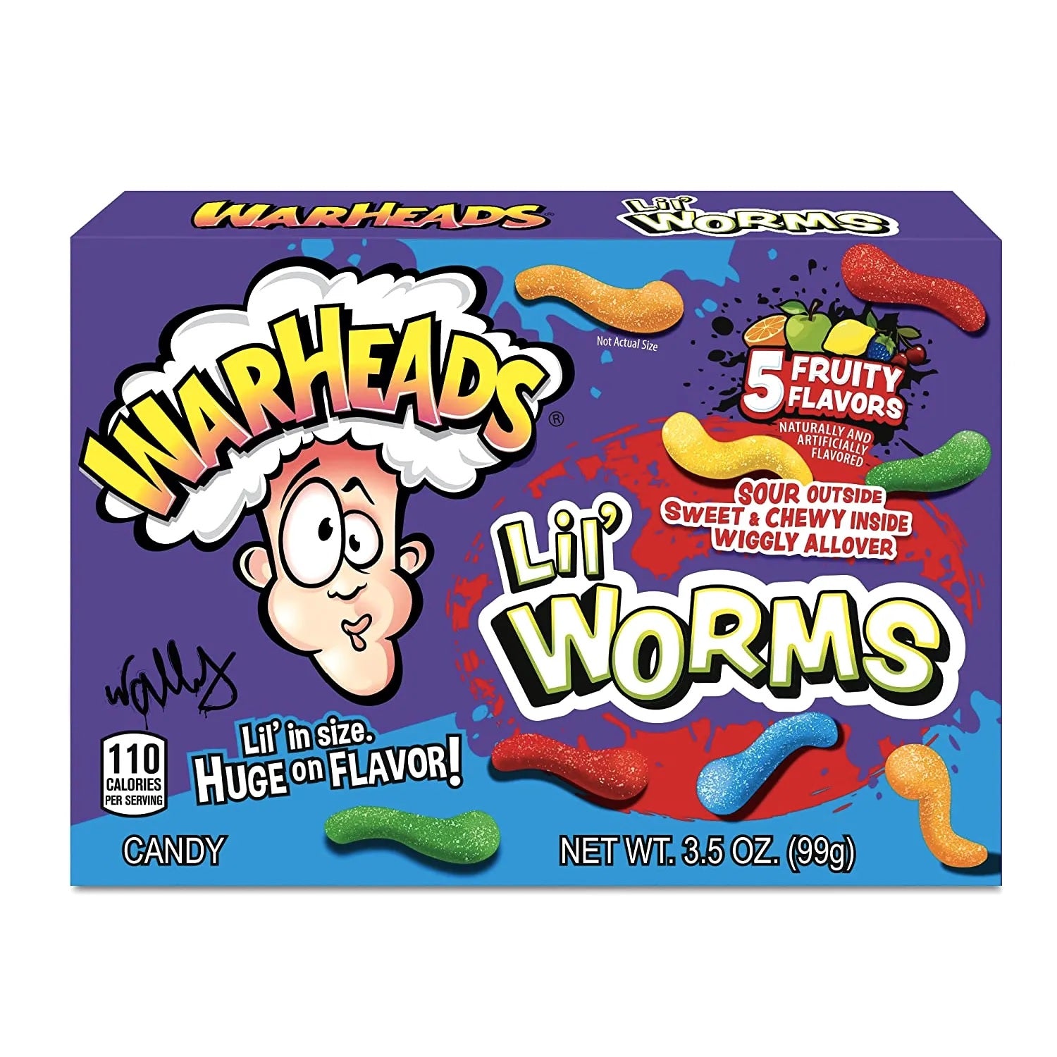WARHEADS LIL WORMS THEATER BOX 3.5OZ