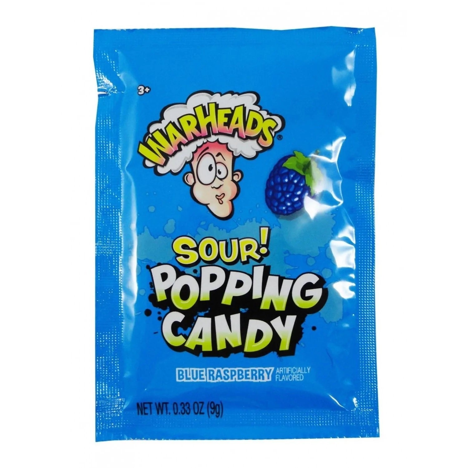 WARHEADS POP CANDY SOUR BLUE RASPBERRY 0.33OZ