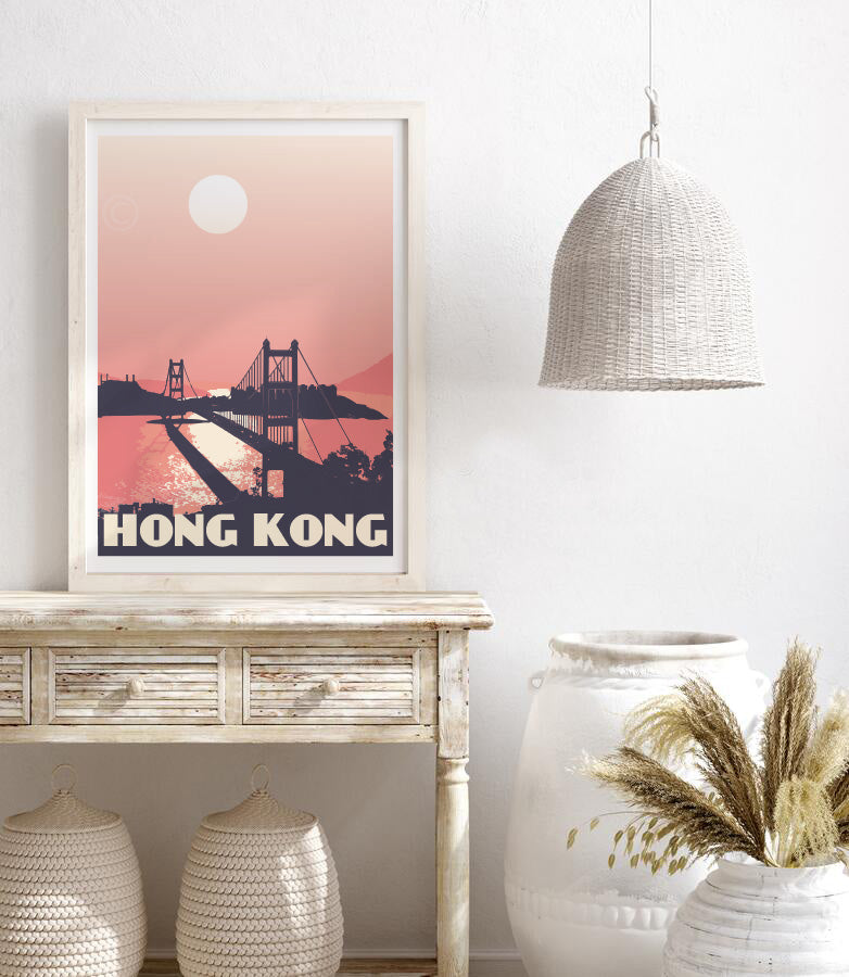 anajiko-HongKongBridgePinkFineArtPrint-bookazine