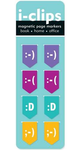 Iclip Magnetic Bookmark Emoticons