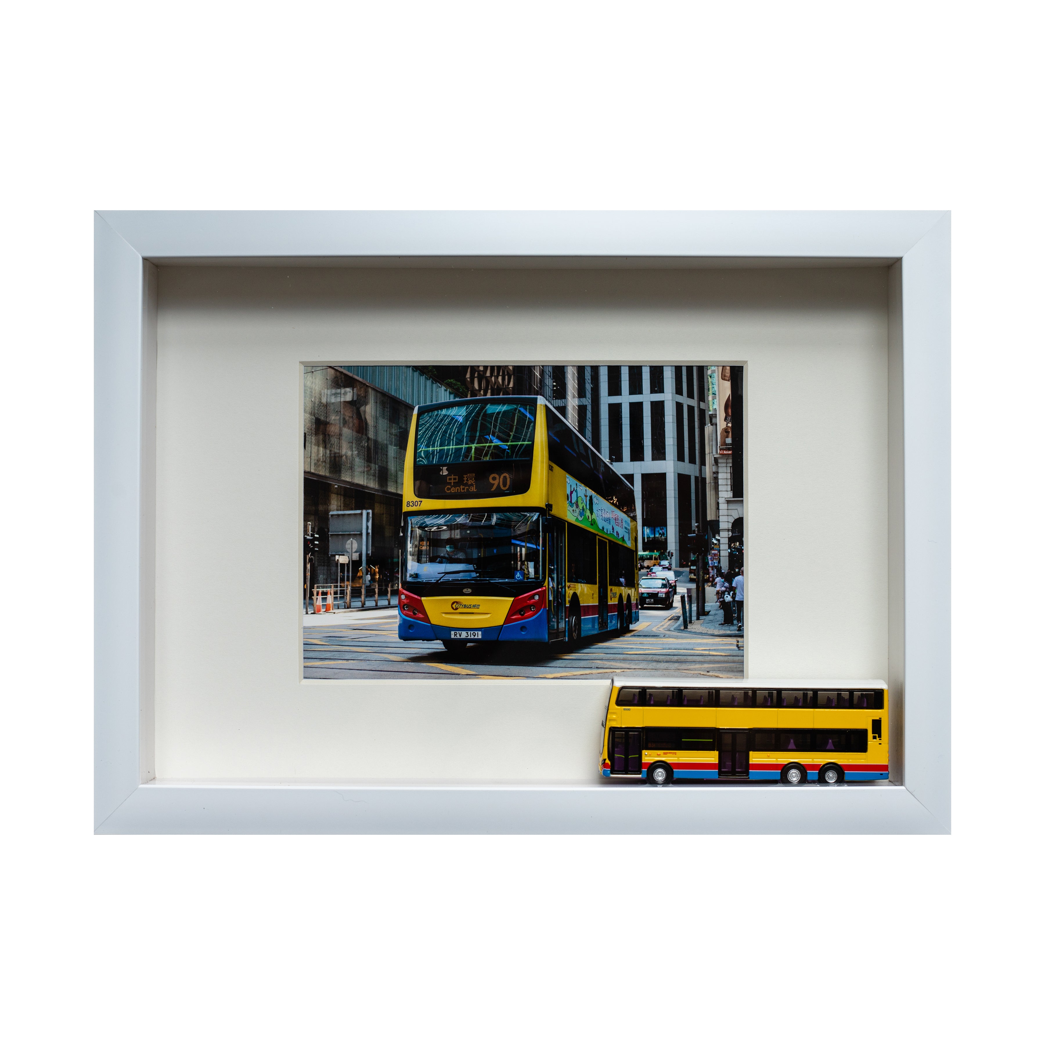 Double Decker Bus 3D Print With Black Frame | Bookazine HK