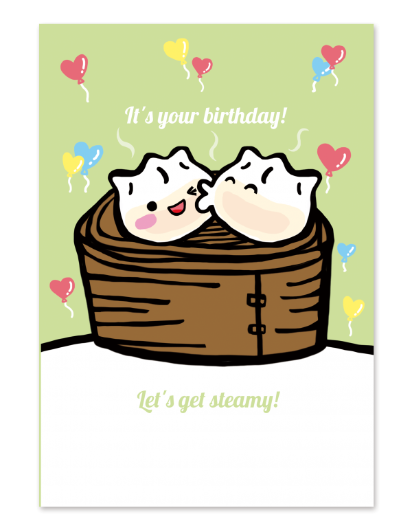 Let's Get Steamy Green Greeting Card | Bookazine HK