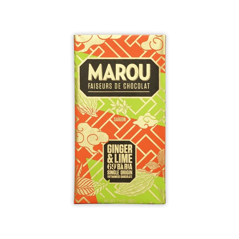 Marou - Ginger &amp; Lime 69% Ba Ria 80G