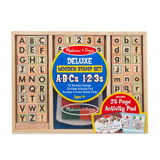 Wooden ABC Activity Stamp Set - Bookazine
