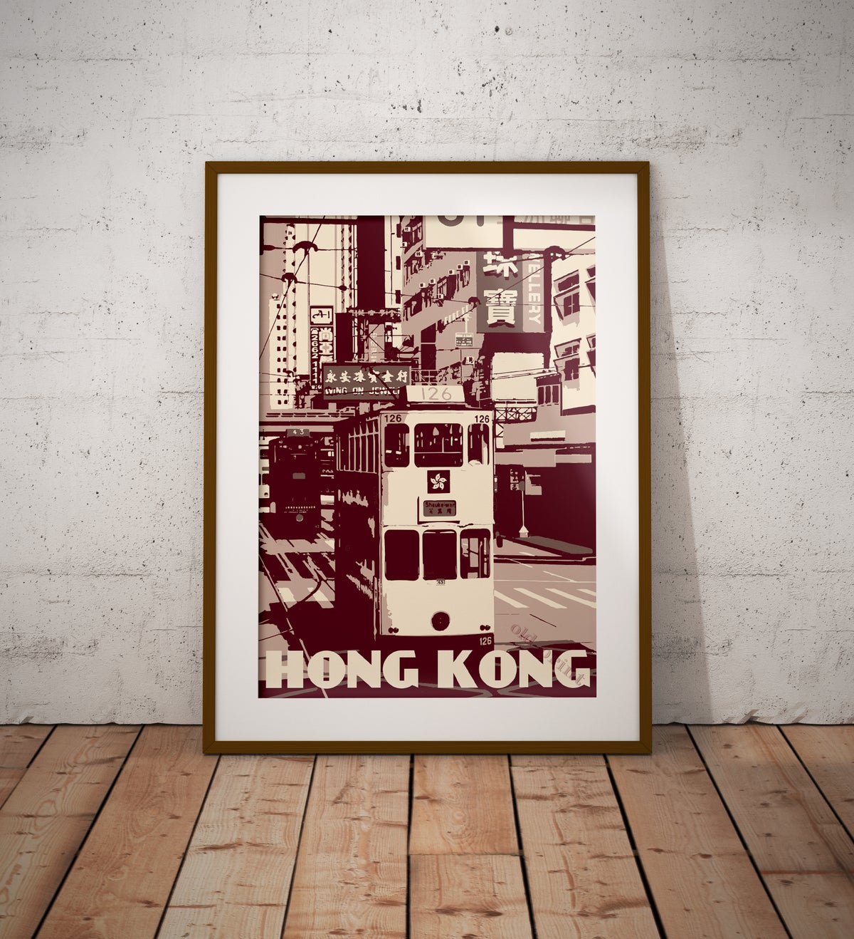 Hong Kong Tram Clay Fine Art Print | Bookazine HK
