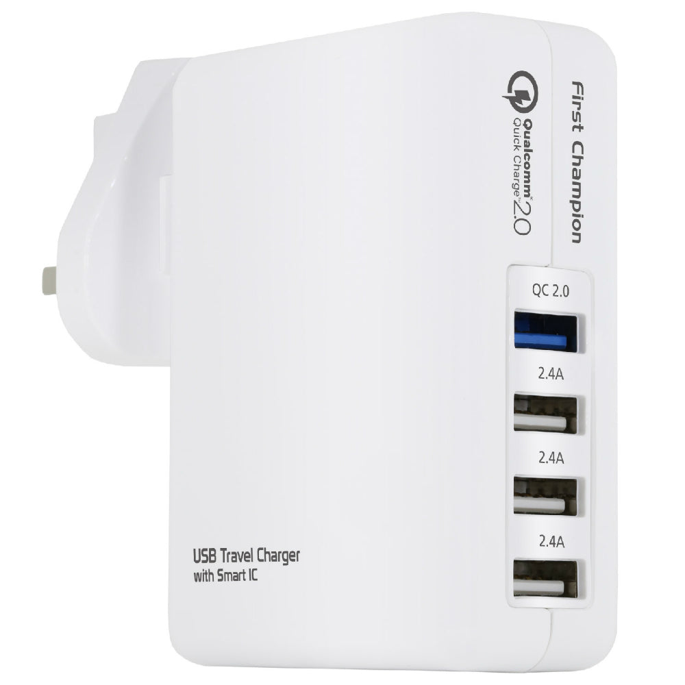 First Champion USB Travel Charger UTC408QC with Quick Charge 2.0