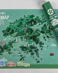 Hong Kong Trail Map Scratch Off Illustrated | Bookazine HK
