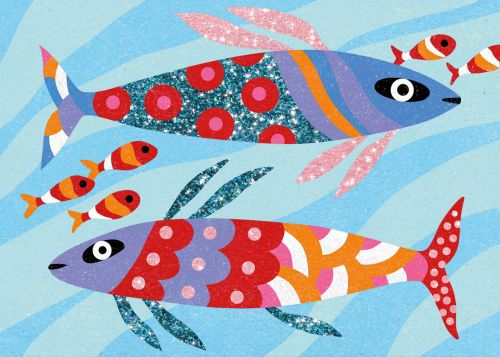 Colored Sand Rainbow Fish